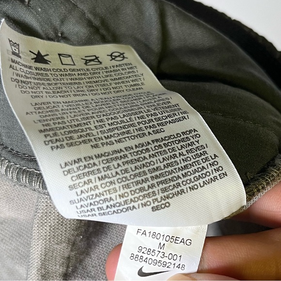 Nike Mens Textured Nike Tech Track Pants 928573-001 Gray Size M Zip Pocket - Picture 8 of 8